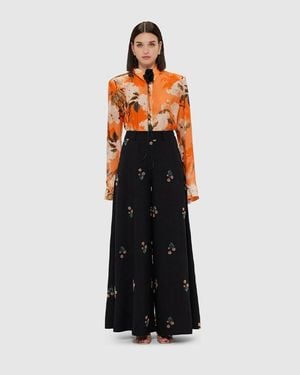 LEO LIN Candied Embellished Pants - Black