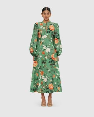 LEO LIN Janelle Midi Dress - Green