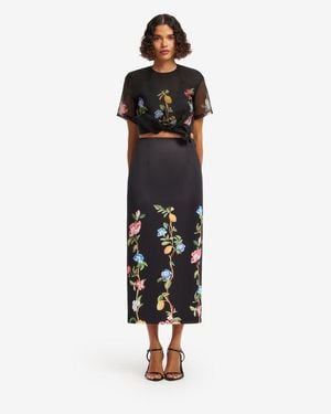 LEO LIN Quinn Midi Skirt - Black