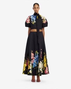 LEO LIN Molly Puff Sleeve Top - Blue