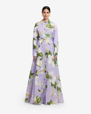 LEO LIN Josephine Silk Gown - White