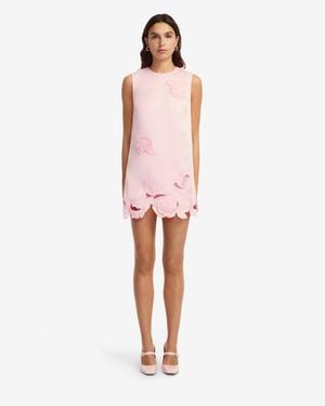 LEO LIN Yvonne Appliqué Mini Dress - Pink