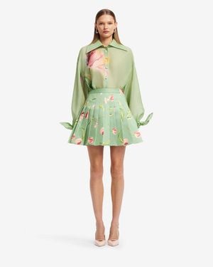 LEO LIN Christina Bow Blouse - Green