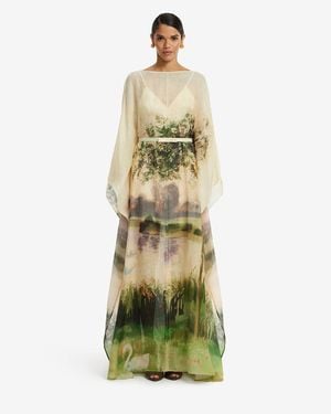 LEO LIN Willow Kaftan Maxi Dress - Green