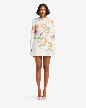 LEO LIN Aliza Long Sleeve Mini Dress - White