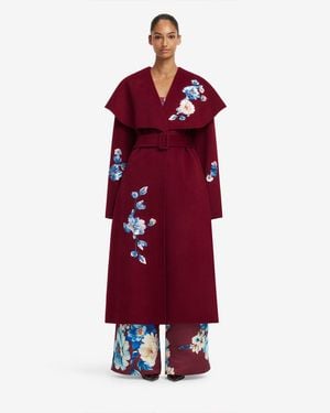LEO LIN Joan Embroidered Wool Coat