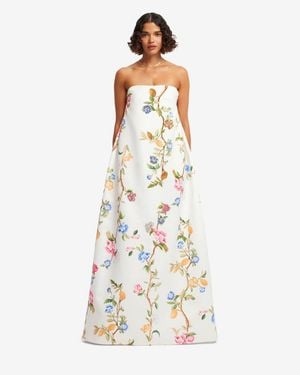 LEO LIN Phoebe Embellished Gown - Metallic