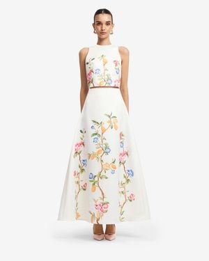 LEO LIN Ella Bow Backless Top - Metallic