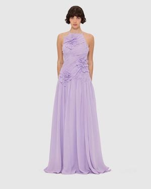 LEO LIN Amya Petal Gown - Purple