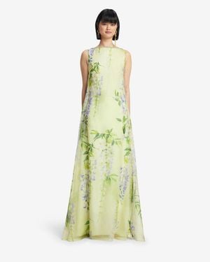 LEO LIN Yumei Embellished Open Back Gown - Green