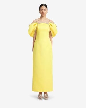 LEO LIN Arabella Embellished Maxi Dress - Yellow