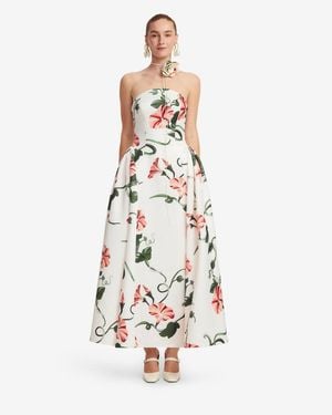 LEO LIN Bustier Maxi Dress - White