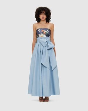 LEO LIN Valerie Maxi Skirt - Blue