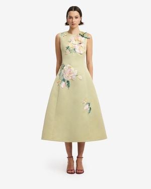 LEO LIN Cleo Embroidered Sleeveless Midi Dress - Multicolor