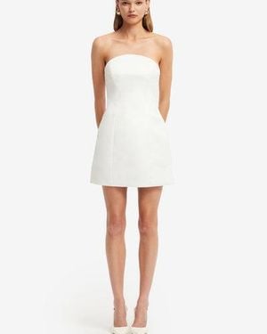 LEO LIN Zaria Beaded Bustier Mini Dress - White