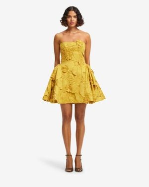 LEO LIN Lena Embellished Bustier Mini Dress - Yellow