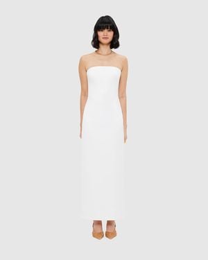 LEO LIN Rayna Bustier Maxi Dress - White