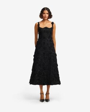 LEO LIN Odette Lace Midi Dress - Black