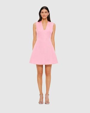 LEO LIN Briana V Neck Mini Dress - Pink