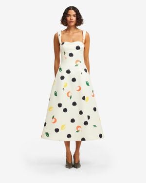 LEO LIN Beatrice Midi Dress - Metallic
