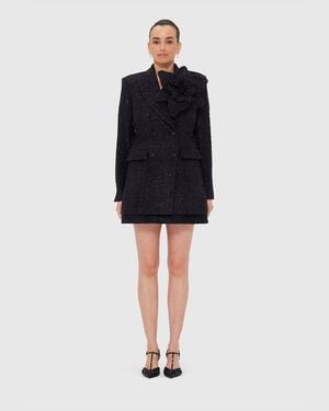 LEO LIN Jazlyn Tweed Blazer - Black