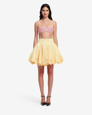 LEO LIN Julia Striped Bralette - Natural