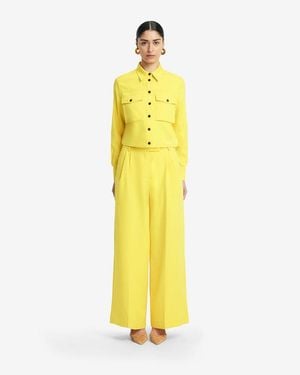 LEO LIN Mavis Pocket Shirt - Yellow