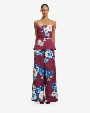 LEO LIN Elisha Wide Leg Pants - Red