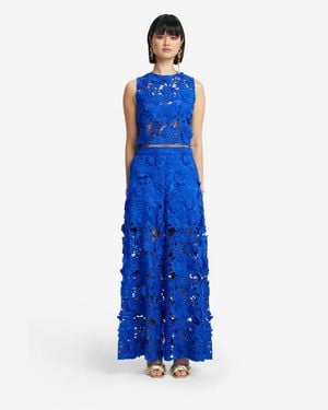 LEO LIN Candied Lace Pants - Blue