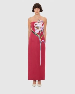 chinese dress ladies Clemence Embroidered Split Maxi Dress main image 0