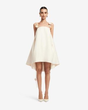 LEO LIN Fiona Rose Mini Dress - White