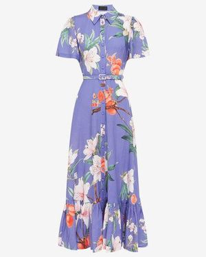 knee length dresses for ladies Leo Lin Aliyah Butterfly Midi Dress in White