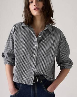 Levi's Cropped Harlie Shirt - Grey