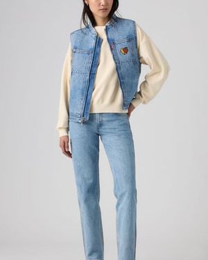 Levi's X Sky High Farm Goods Straight Jeans - Blauw