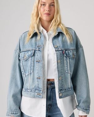 Levi's Loose Crop Trucker Jacket - Blue