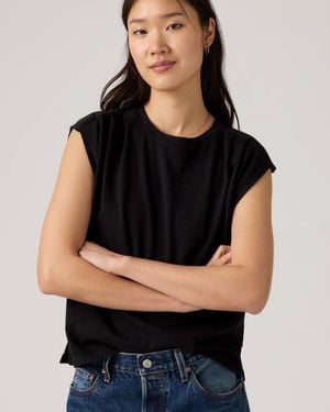 Levi's Pleated Muscle Tank Top - Black