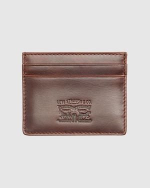 Levi's Kartenetui Aus Leder - Braun