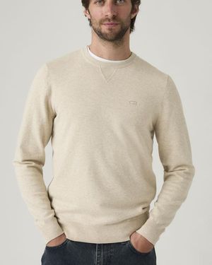 Levi's Lightweight Housemark Jumper - Natural