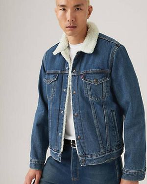 Levi's Chaqueta Trucker Type 3 Sherpa - Azul