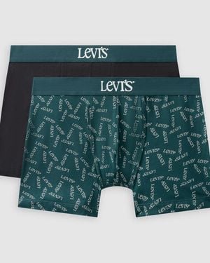 Levi's Club Logo Boxer Brief 2 Pack - Green