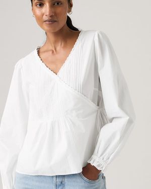 Levi's Soleil Wrap Blouse - White