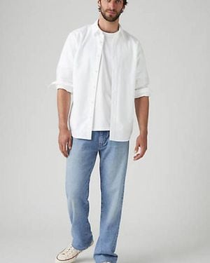 Levi's 555 Relaxed Straight Lightweight Linen+ Denim Jeans - Blue