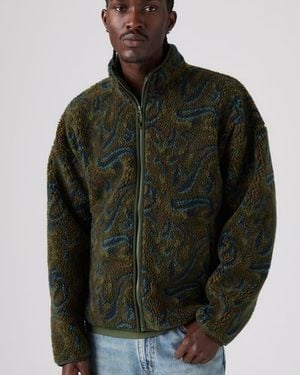 Levi's Nolan Sherpa Full Zip Jumper - Black