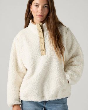 Levi's Iris Pullover Aus Sherpa Fleece - Natur