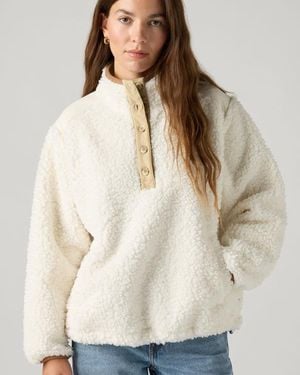 Levi's Iris Pullover Sherpa Fleece - Natural