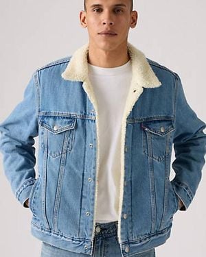 Levi's Chaqueta Trucker Type 3 Sherpa - Azul
