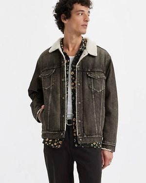 Levi's Relaxed Fit Sherpa Trucker Jacket - Black