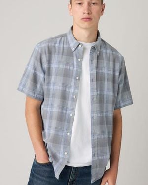 Levi's Short Sleeve Authentic Button Down Lightweight Shirt - Blu