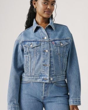 Levi's 90S Shrunken Trucker Jacket - Blue