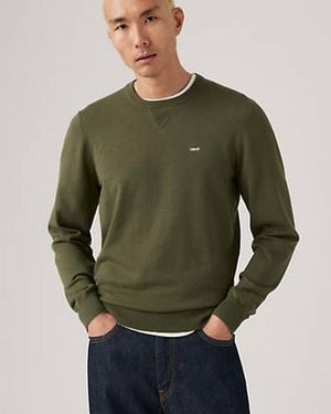Levi's Lightweight Housemark Jumper - Green